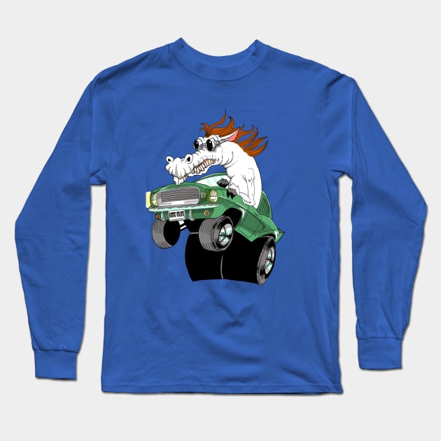 Green Mustang!!! Long Sleeve T-Shirt by PhoneticTees